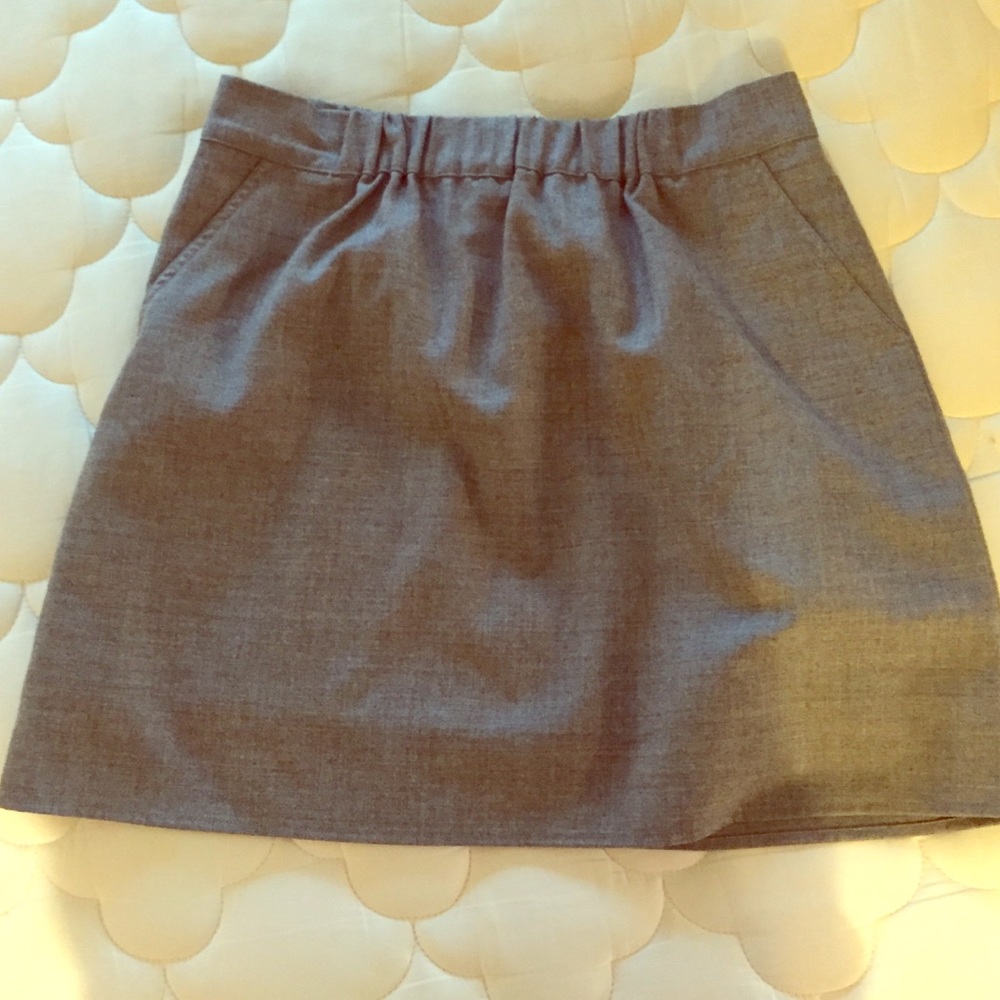 JCrew wool blend gray skirt XS
